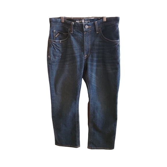 MEN'S Ariat Jeans Rebar M4 Relaxed Boot Cut 34 waist by 30 length - Picture 5 of 11